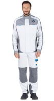 Куртка мужская рабочая летняя 'Старт' белая с серым