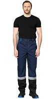 Брюки мужские рабочие летние для ИТР 'Виват' NEW сине-черно-васильковые